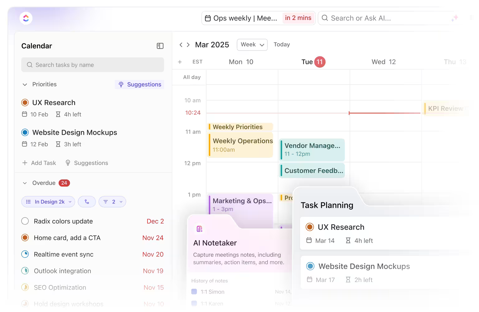 ClickUp Calendar