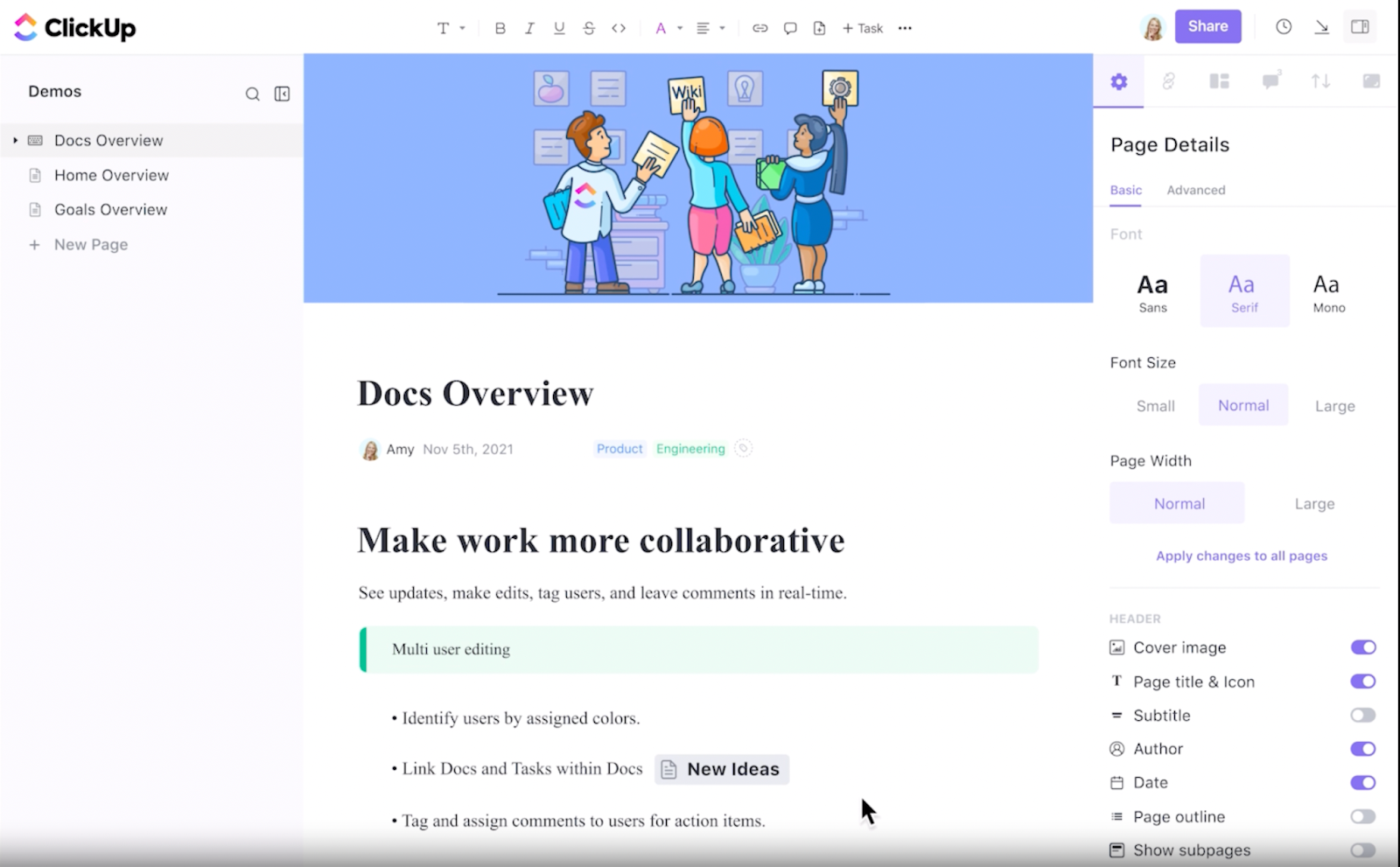 ClickUp Docs