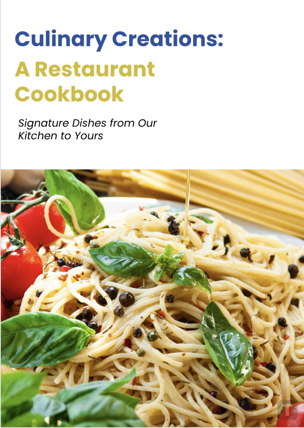 Restaurant Cookbook Template