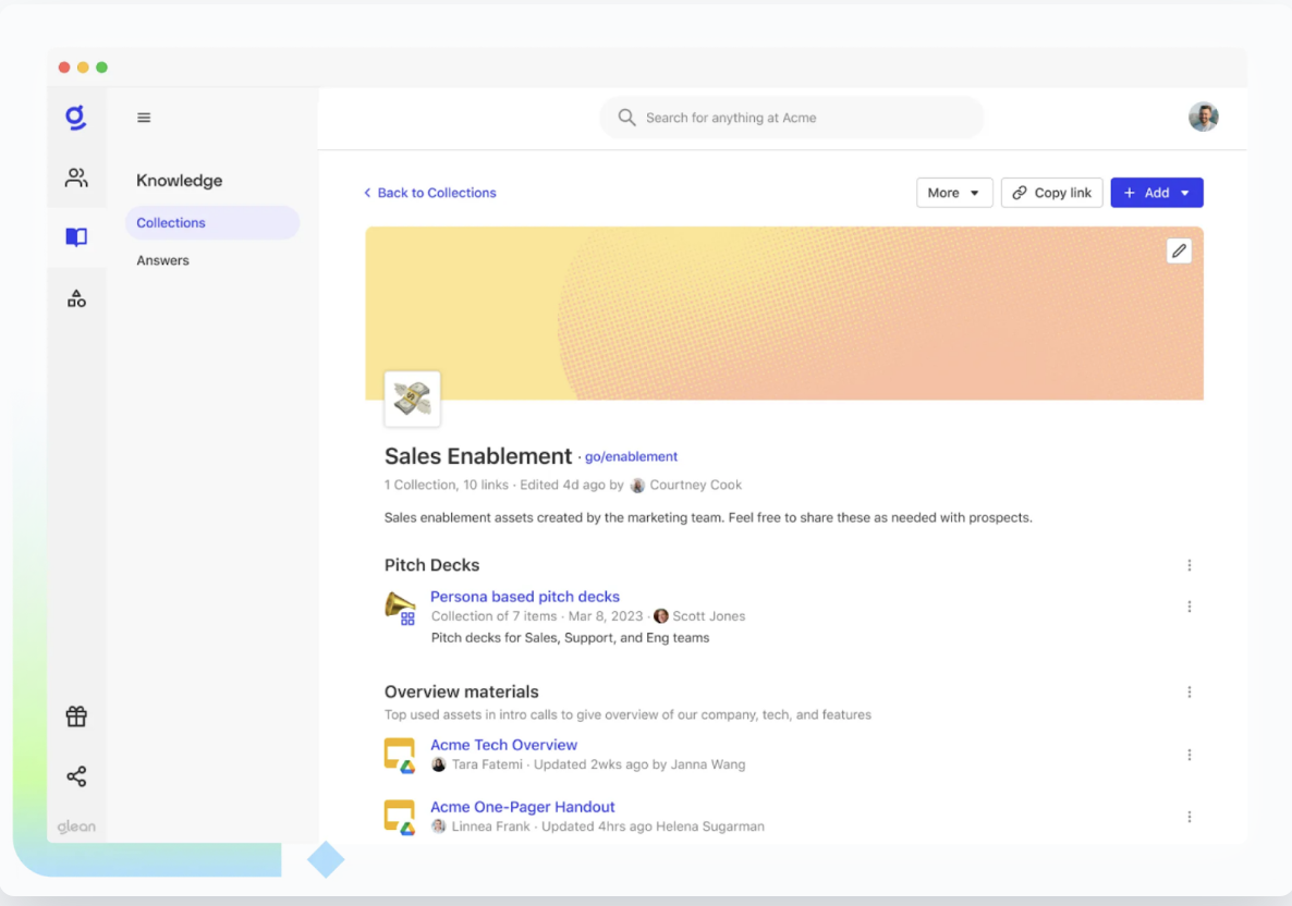 Glean - Glean vs Elasticsearch