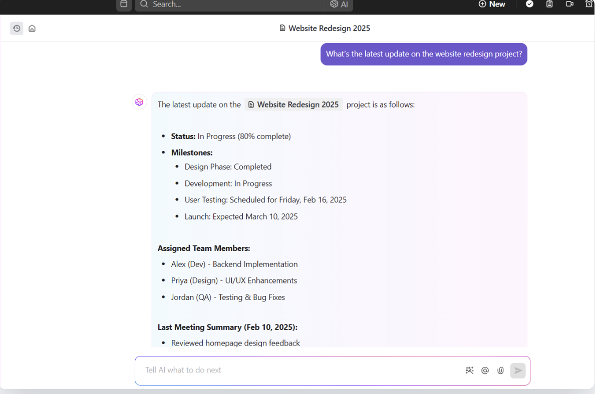ClickUp Brain Glean vs Elasticsearch