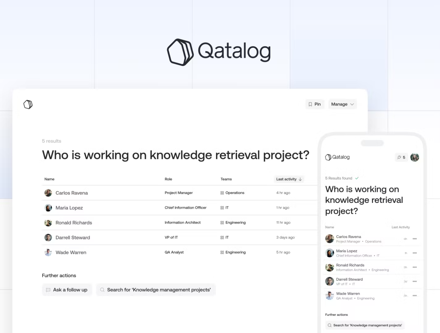 Qatalog: AI 인트라넷 검색 도구