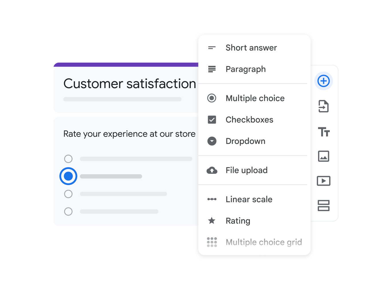 Google Forms: surveysparrow alternativesÂ