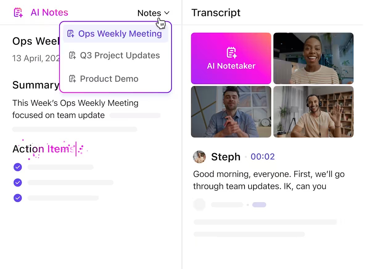 ClickUp AI Notetaker
