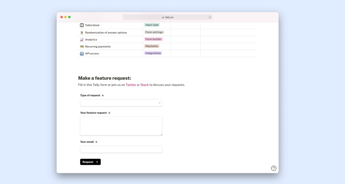 Tally: surveysparrow alternatives