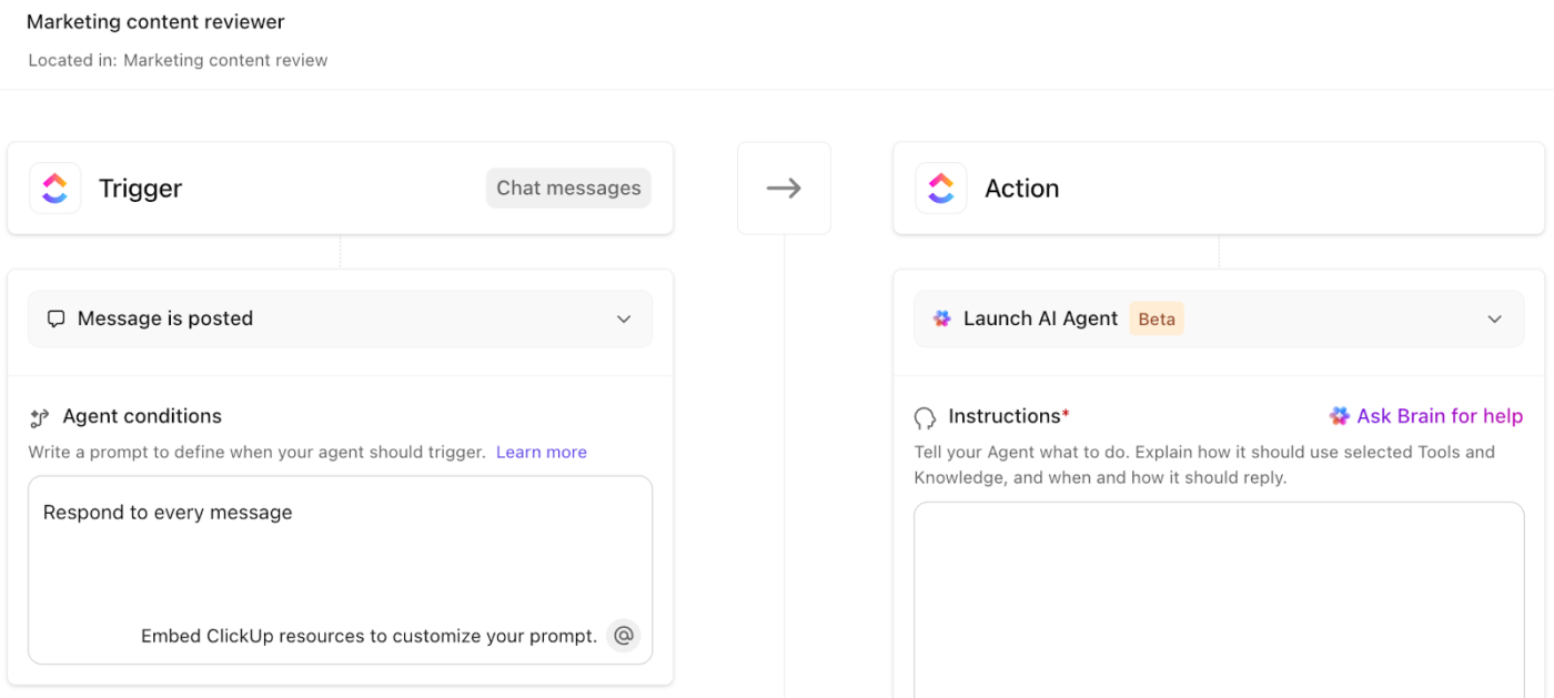 ClickUp Autopilot Agents