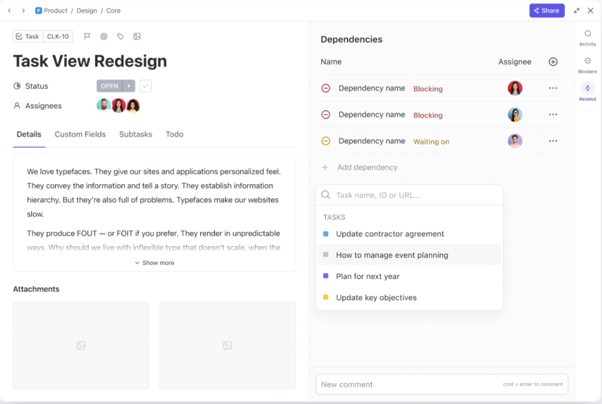 ClickUp Tasks: Baserow vs Airtable
