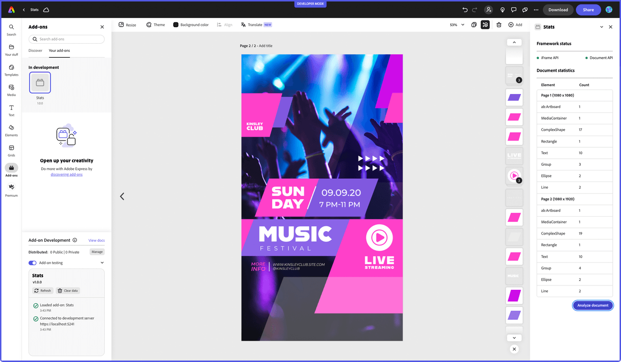 Adobe Express: Canva alternatives featuring a drag-and-drop editor 
