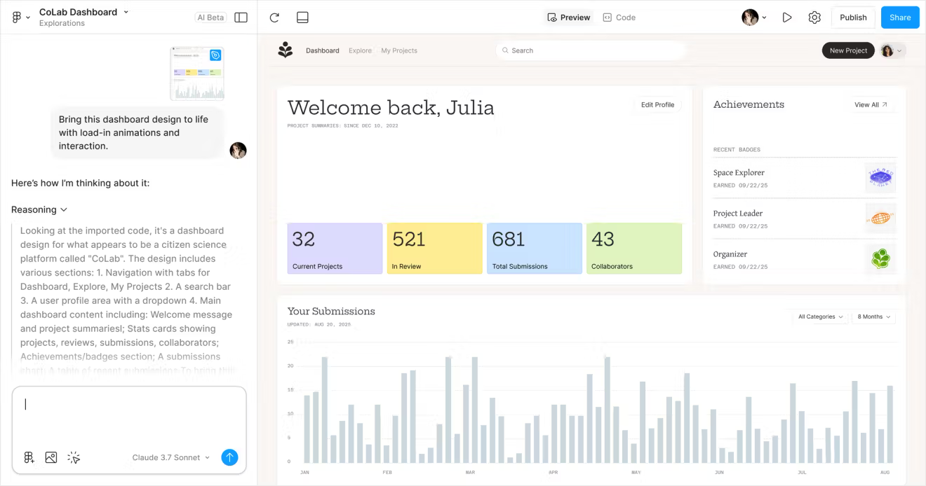 Figma: Canva AI alternative with AI-powered design tools with free templates
