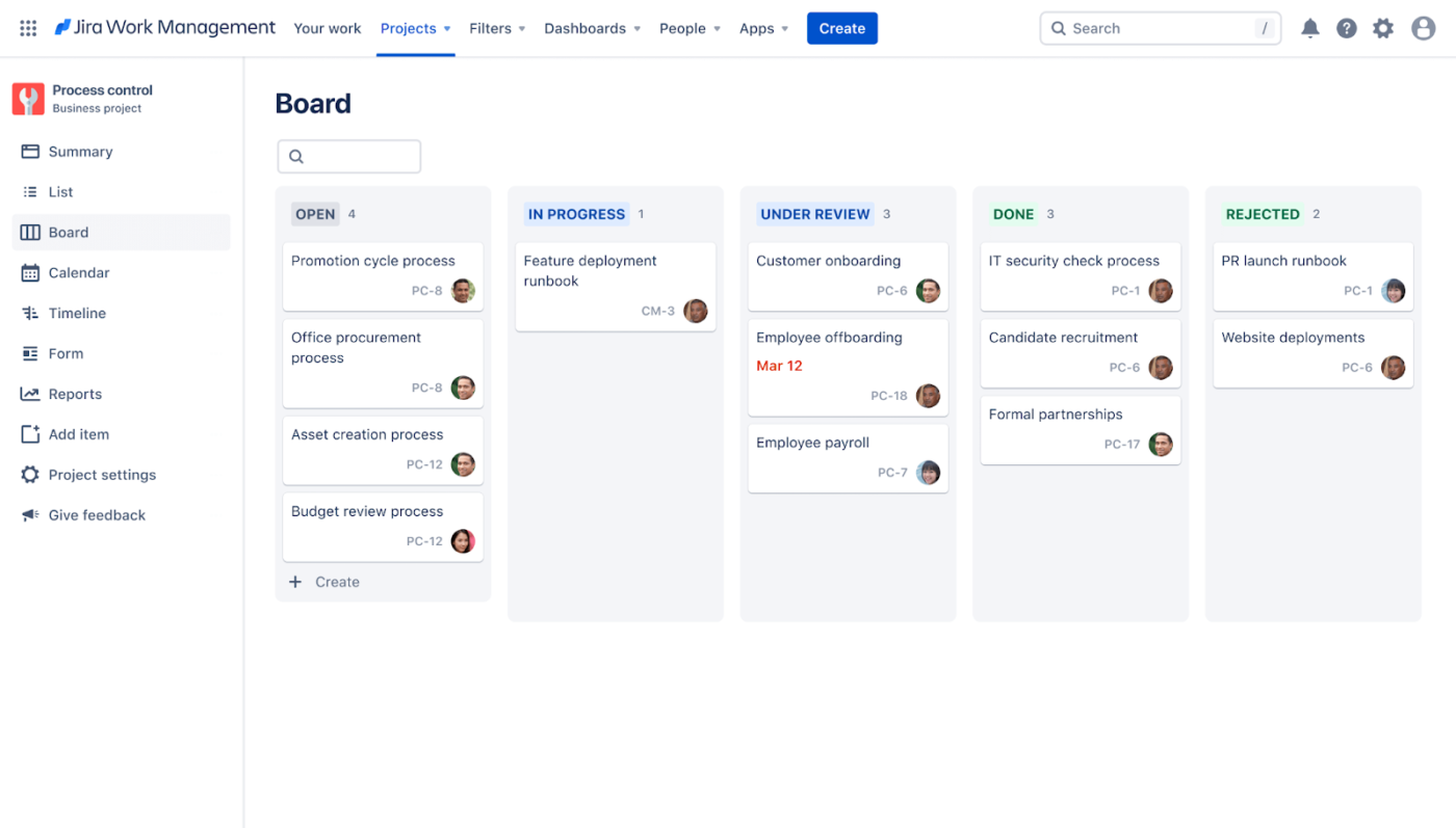Process Control Template