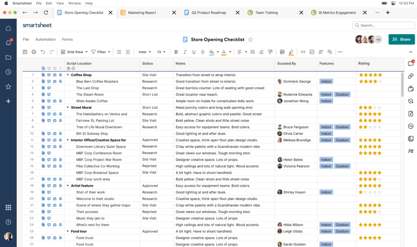 Alternatives à Smartsheet_quickbase