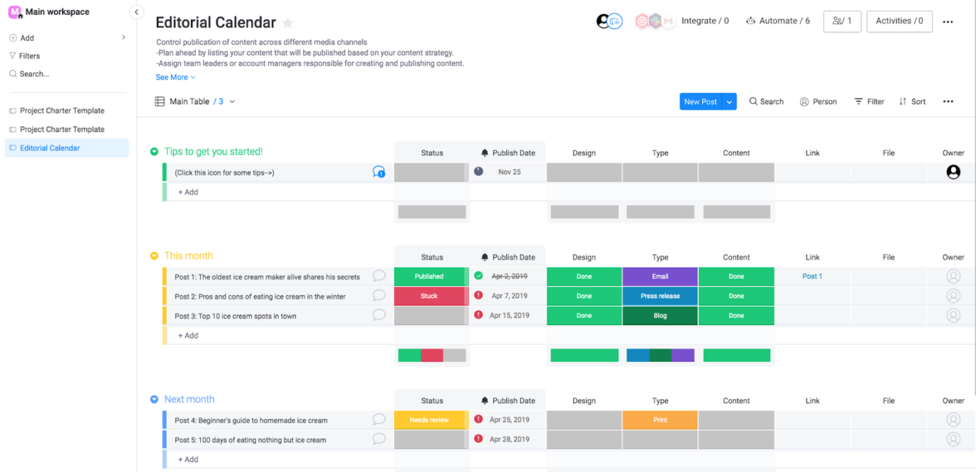 Monday.com : concurrents de Quickbase