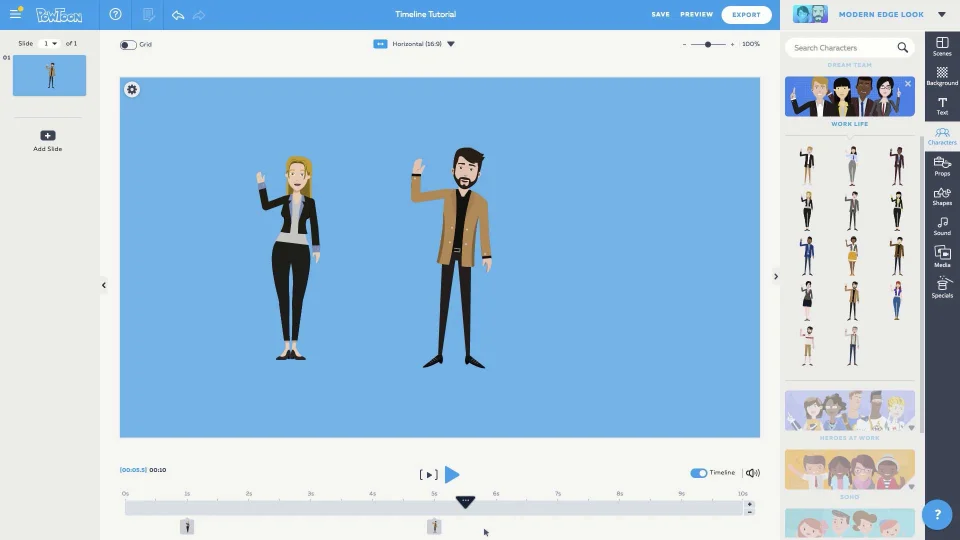 Powtoon: Software de animação em quadro branco