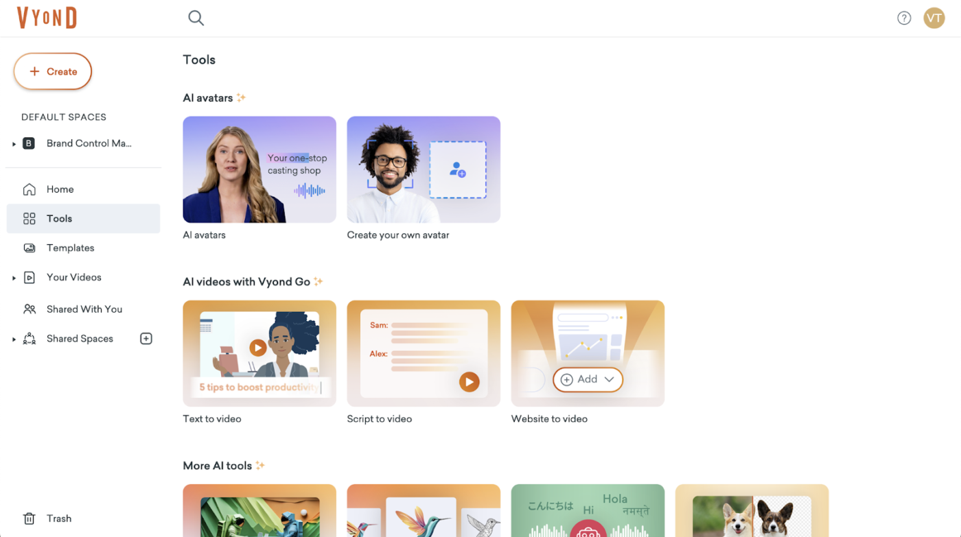Vyond: Software de animação em quadro branco
