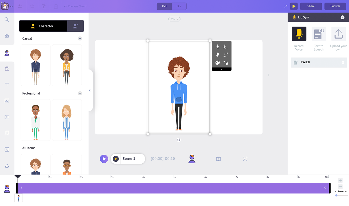 Animaker: Software de animação em quadro branco