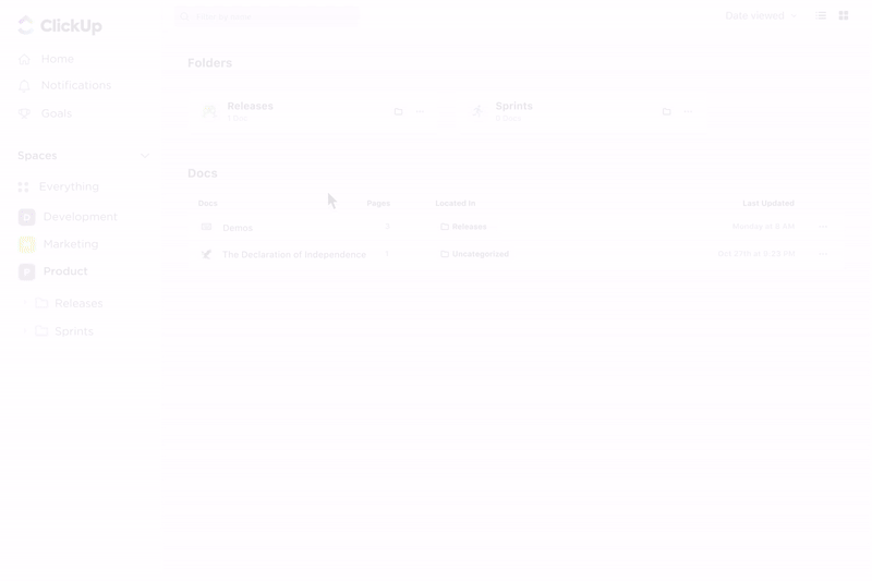 ClickUp Docs