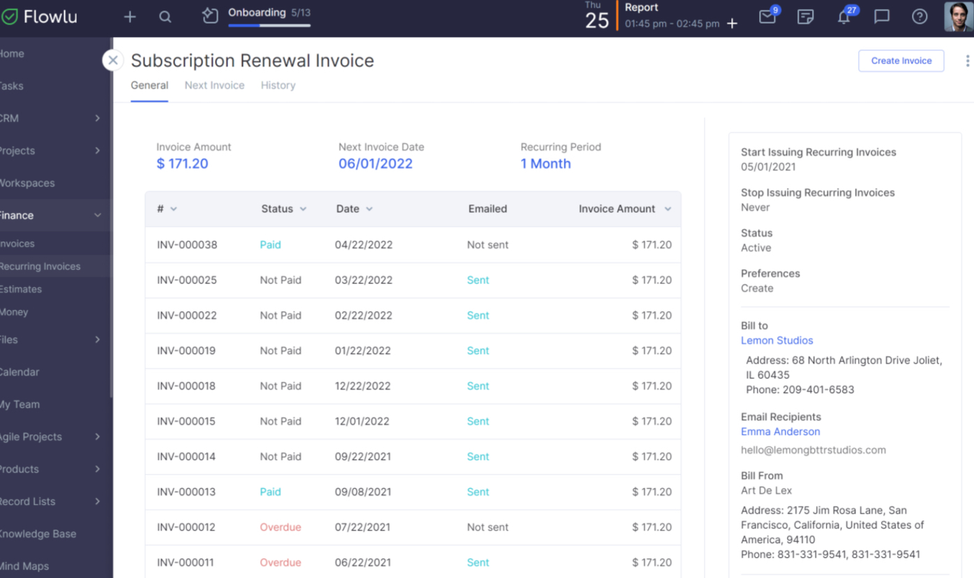 Flowlu: CRM and invoicing software for your sales team