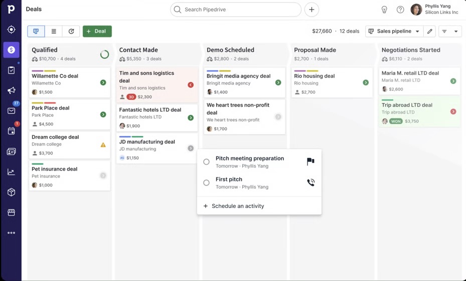 Pipedrive: CRM and invoicing solution to organize customer data