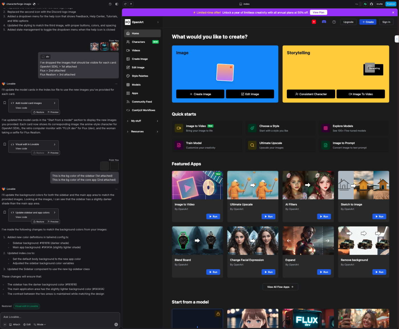 User authority management on Lovable AI 
