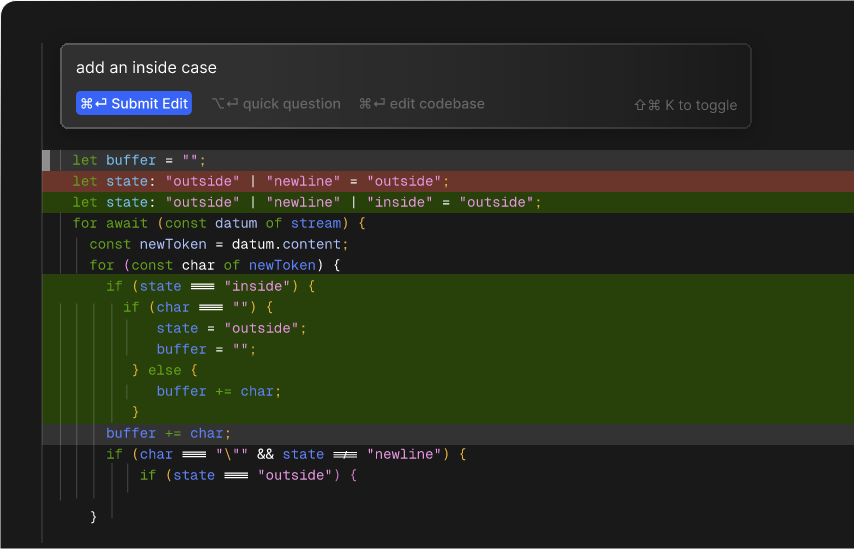 Powerful refactoring and fixing tools on Cursor AI