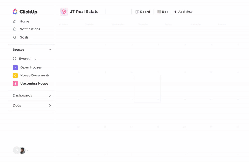 ClickUp Real Estate CRM
