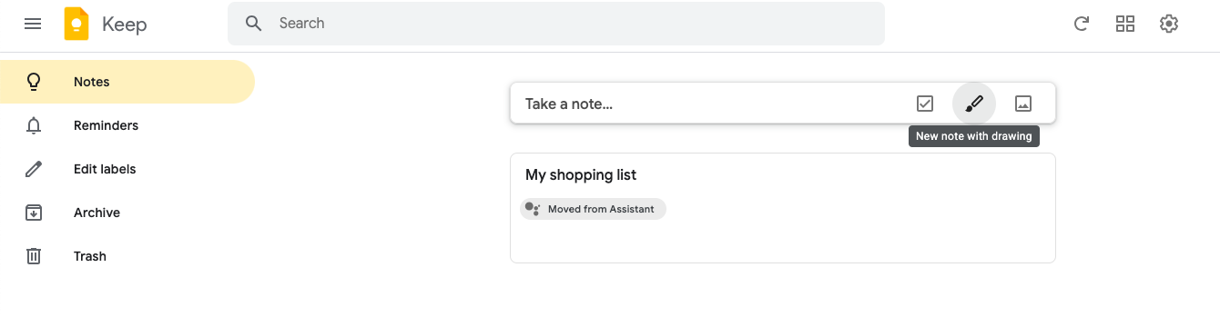 Google Keep : alternatives à Samsung Notes