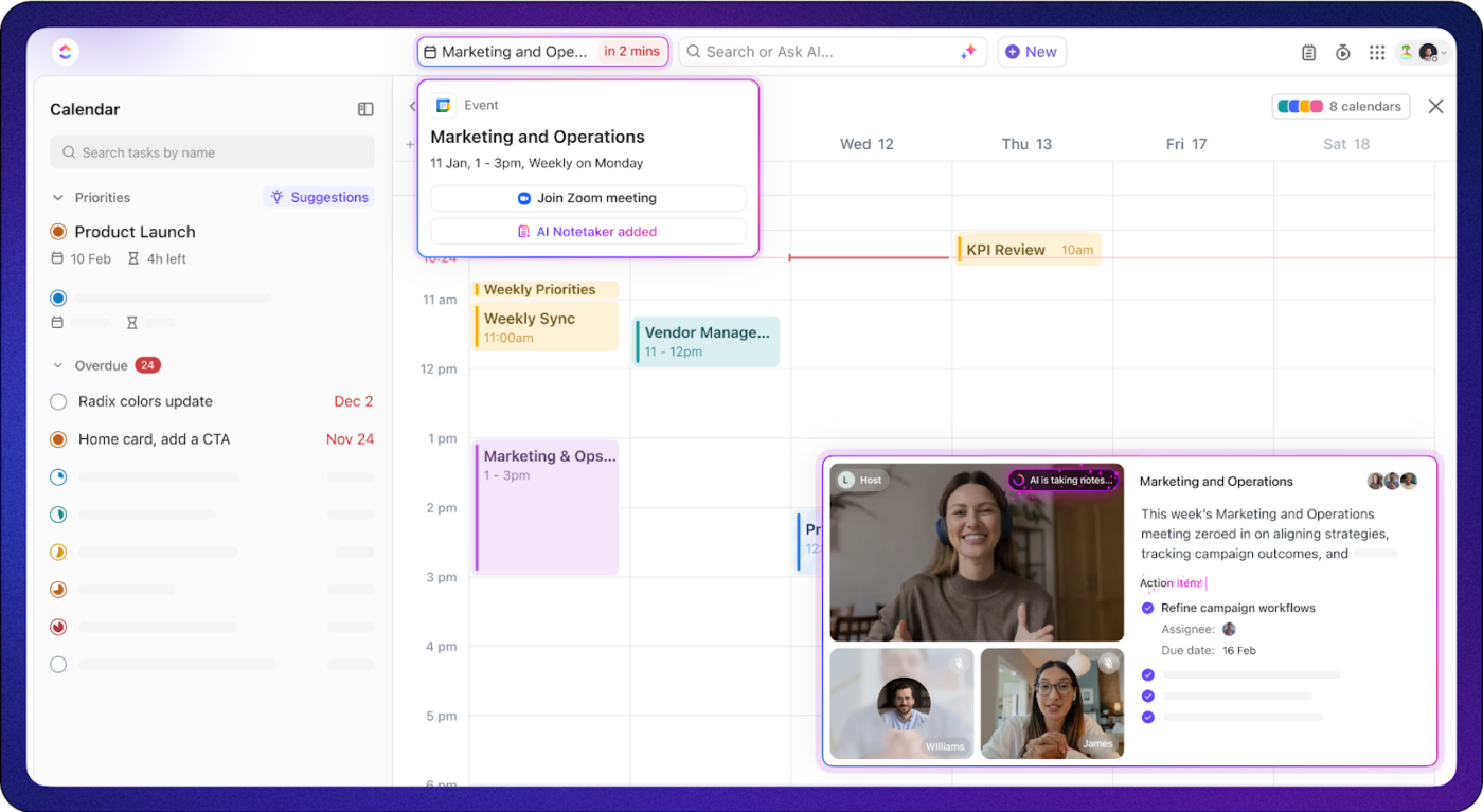 AI Notetaker van ClickUp