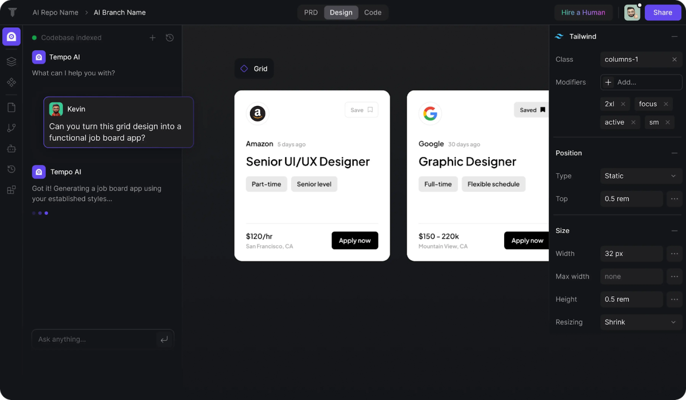 Tempo Labs: Herramientas de codificación Vibe