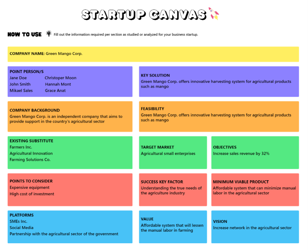ClickUp Startup Canvas Whiteboard Template