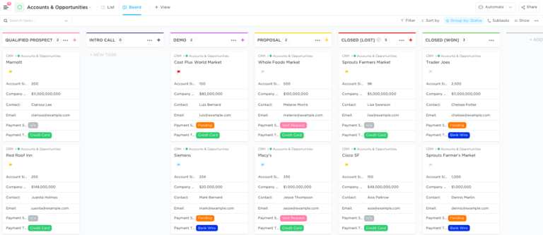 ClickUp CRM