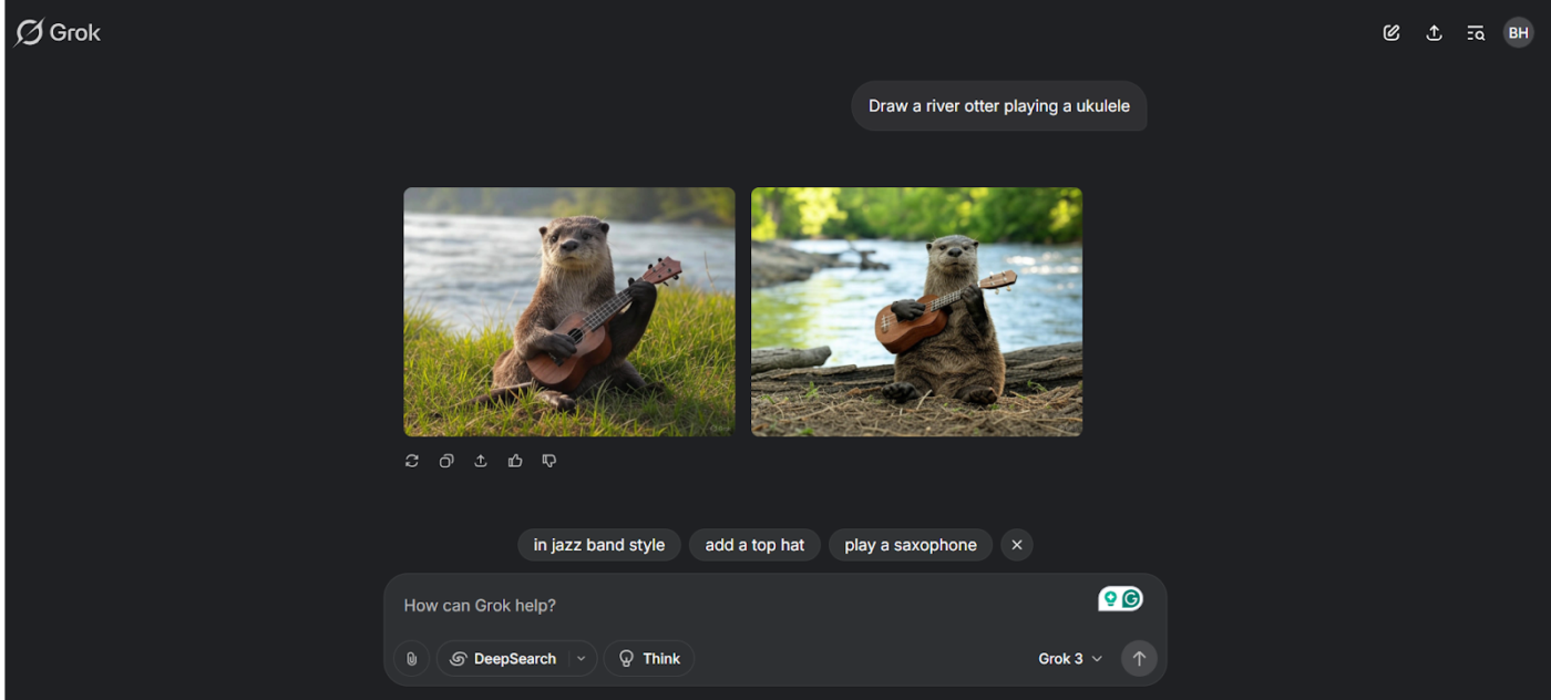 Image generation on Grok AI: Perplexity AI vs Grok AI comparison