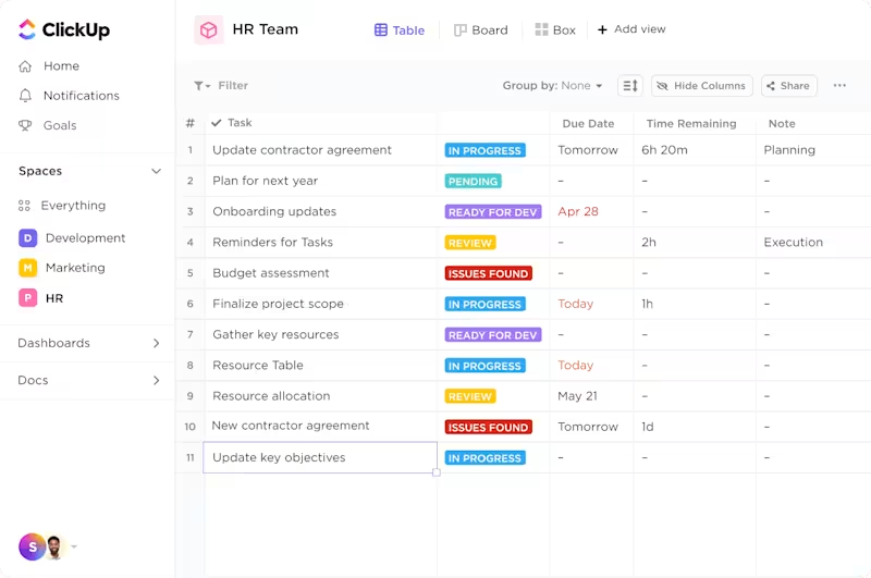 Solusi ClickUp untuk Tim HR: Cara Membuat Database untuk Rekrutmen
