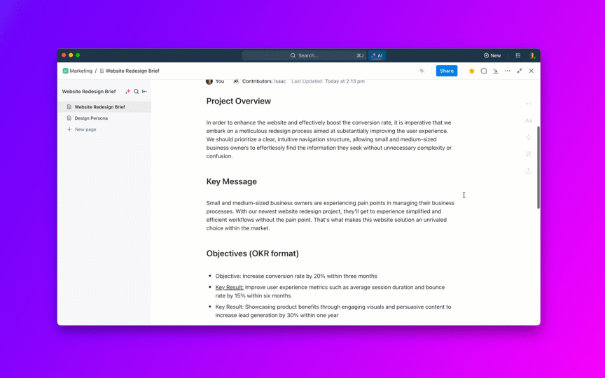 ClickUp Docs