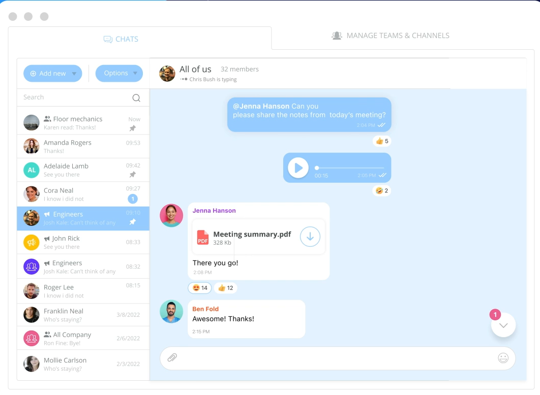 Connecteam vs. ClickUp: Manajemen Tugas dan Obrolan Tim