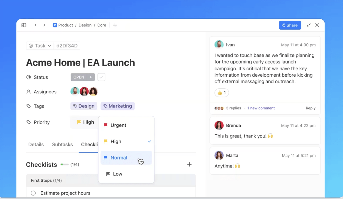  ClickUp Tasks