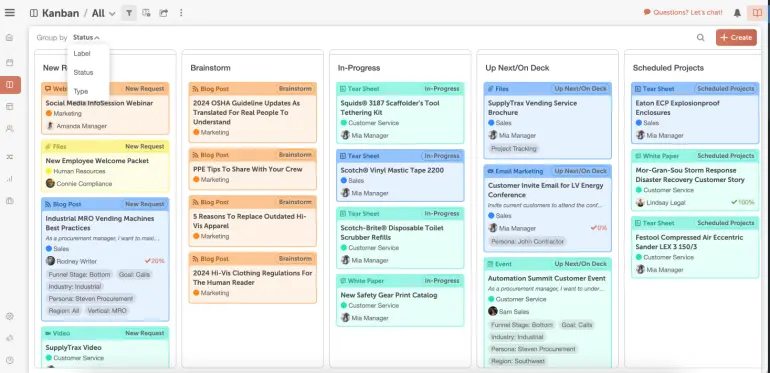 CoSchedule: Product Launch Calendar 