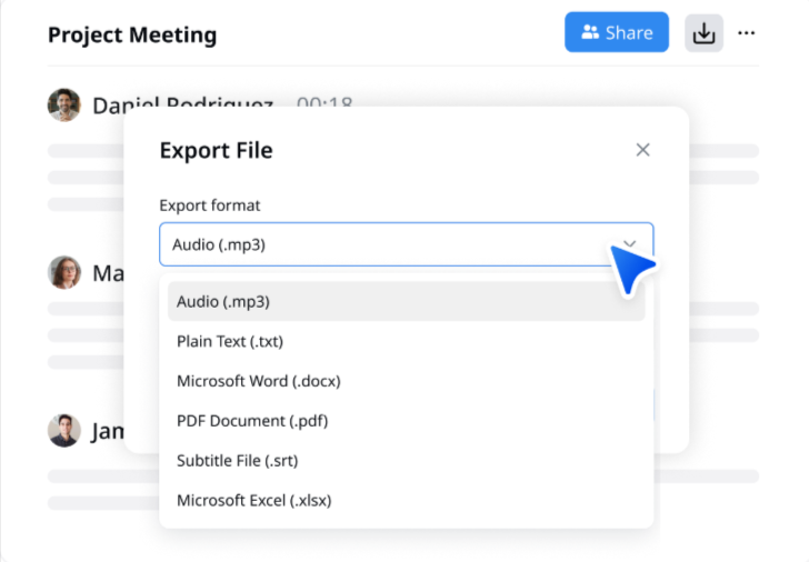 Versatile media handling with Notta AI