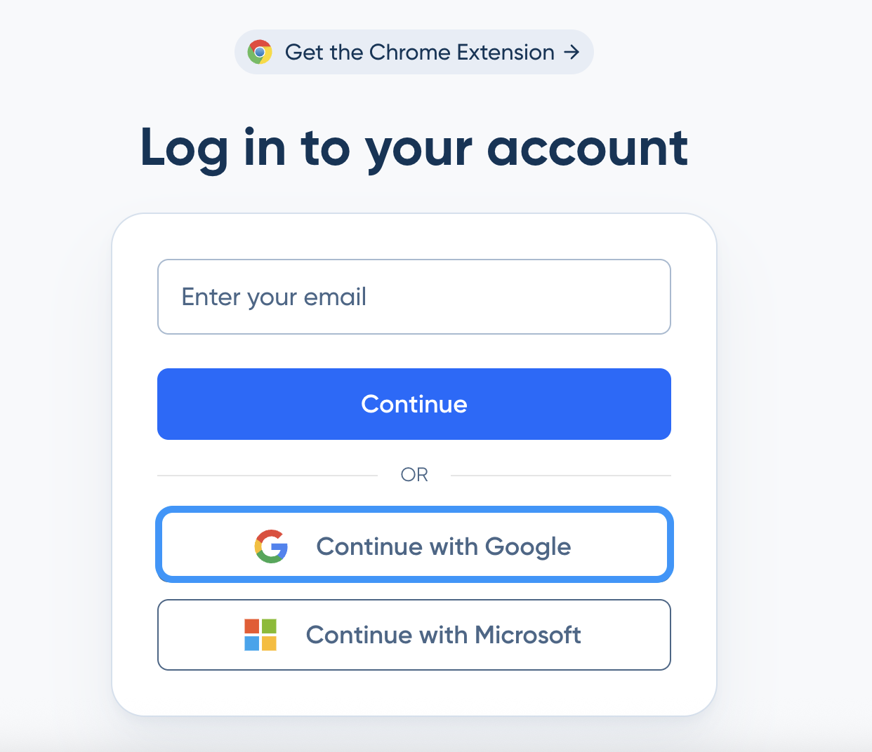 Connectez-vous avec Google