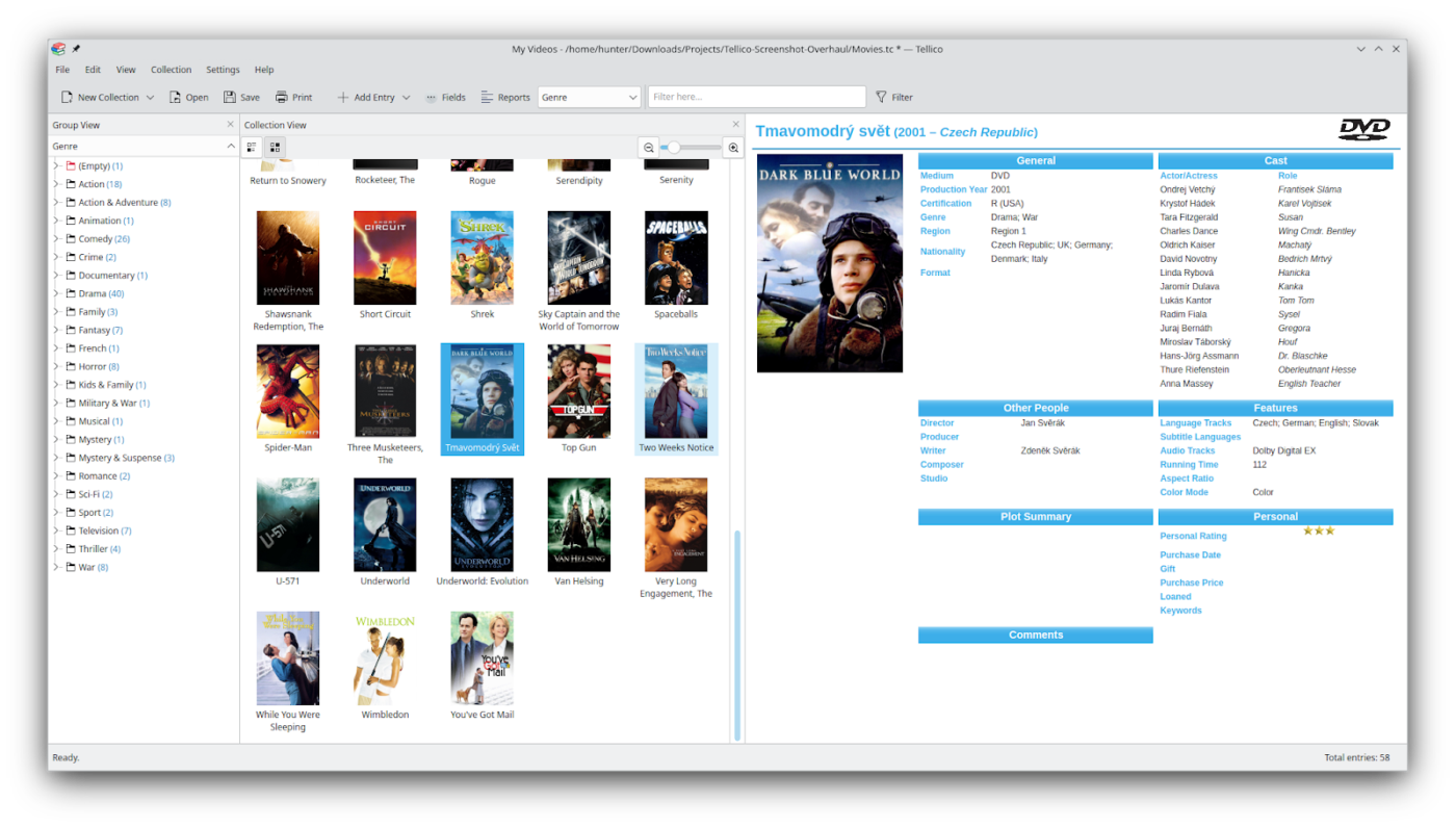 Tellico: collection tracking software