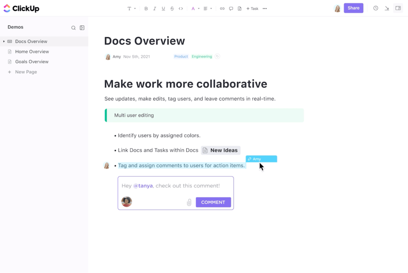ClickUp Docs