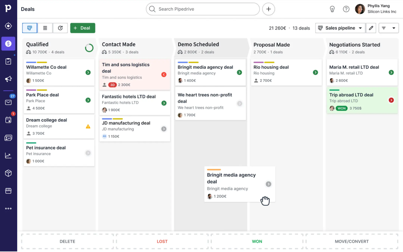 Pipedrive - crm for marketing agencies