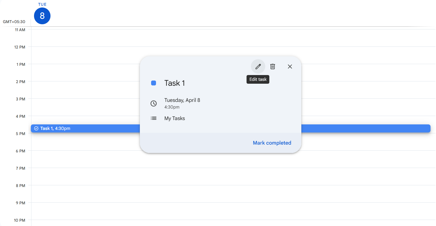 Click the pencil icon to edit in the pop-up