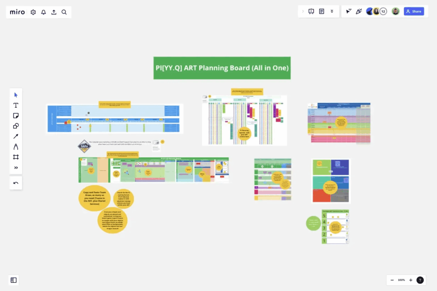 Miro alles-in-één PI-abonnementsjabloon