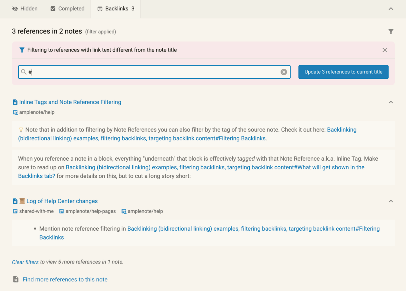 Manage apps currently selected along with docs in Amplenote