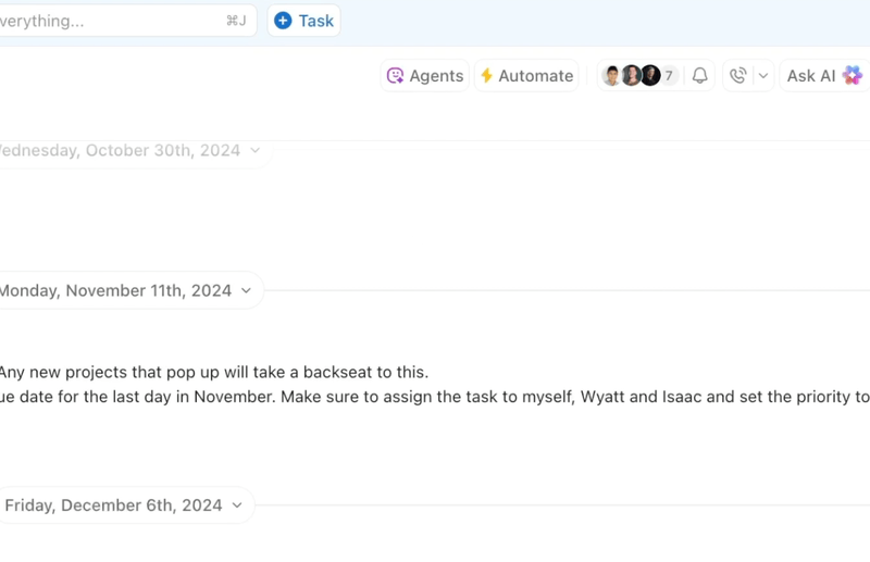 ClickUp (Best for internal team productivity and task agents)