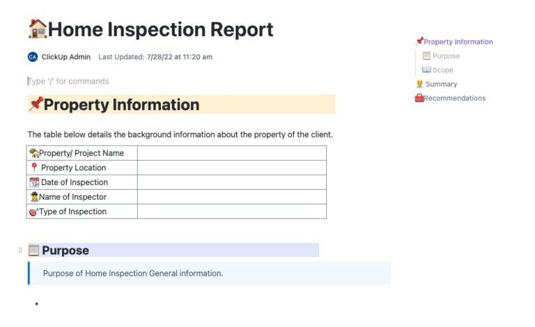 Free Inspection Report Templates to Document Findings Clearly