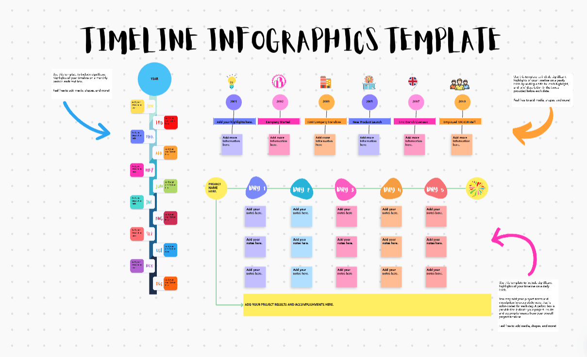 ClickUp Project Timeline Whiteboard