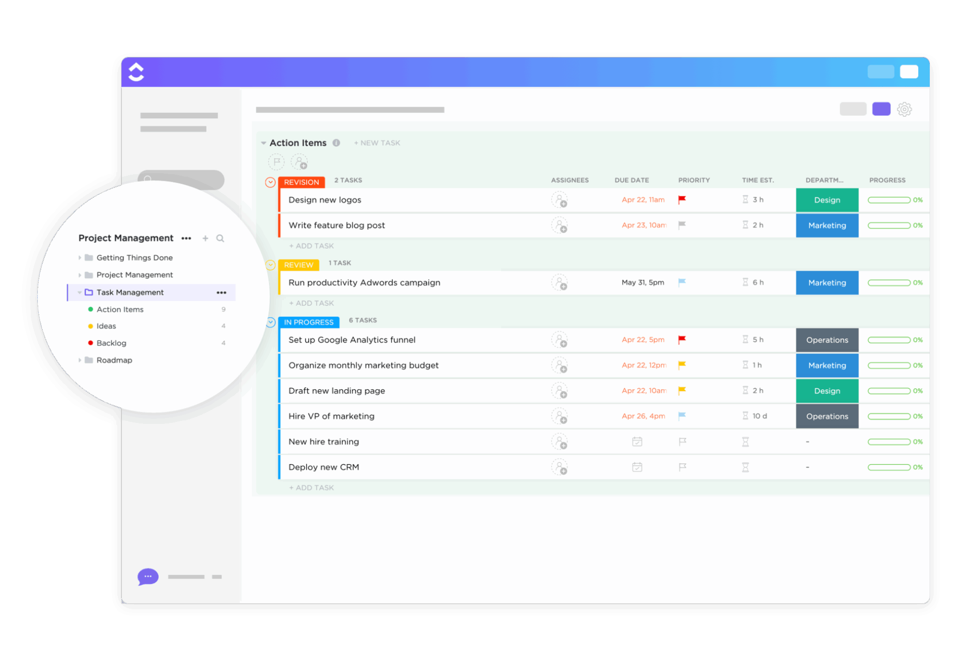 ClickUp Task Management