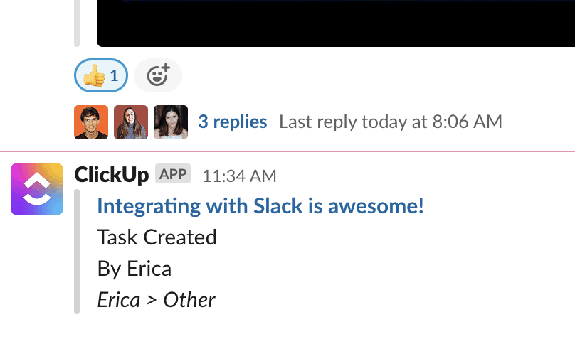 Turn Slack messages into ClickUp tasks instantly: Slack App Directory