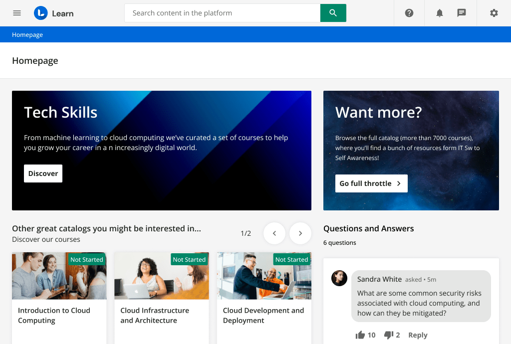 Docebo Dashboard: LMS voor kleine bedrijven